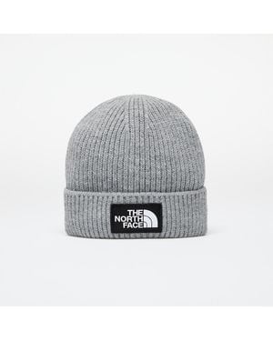 The North Face Tnf Logo Box Cuffed Beanie Short - Grigio