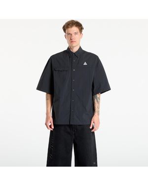 Nike Camicia Acg "Orb Weaver" Uv Repel Hort-Leeve Hirt/ Anthracite/ Ummit - Nero