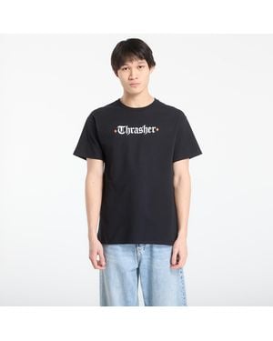 Thrasher Maglietta Thraher X Pitfire The End Oath T-Hirt - Nero