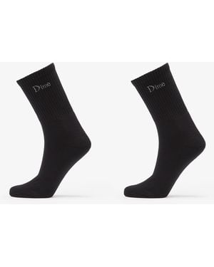 Dime Classic Long Socks 2-Pack - Nero