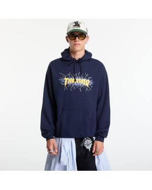 Thrasher Sweatshirt Lightning Hoodie - Blue