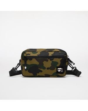 A Bathing Ape Tasche 1St Camo Cordura Mini Shoulder Bag - Grün