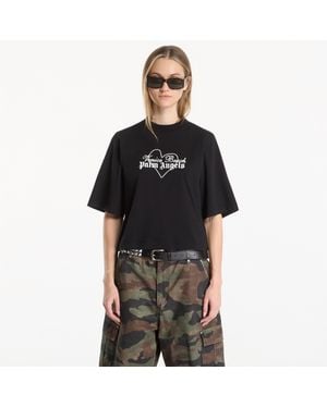 Palm Angels T-Shirt Venice Love Boxy Tee/ Off - Black