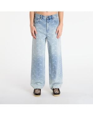 PUMA Pants X A$Ap Rocky Laser Monogram Faded Denim/ Aop - Blue