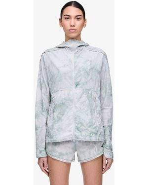 Y-3 Jacket Aop Running Jacket - Blue