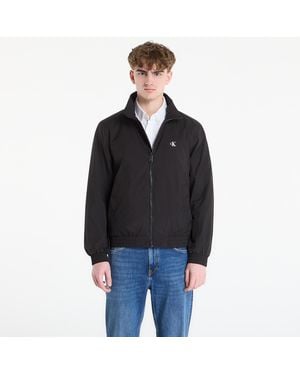 Calvin Klein Jacket Jeans Ls Unfilled Nylon Harrington Jacket - Black