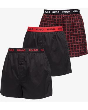 BOSS Woven Boxer 3-Pack - Red