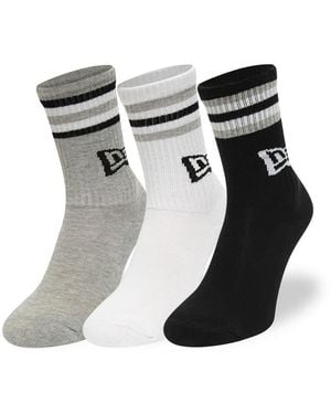 KTZ Sokken Retro Stripe Crew 3-Pack - Zwart