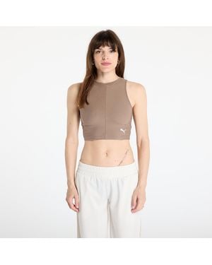 PUMA Top Wardrobe Essentials Ribbed Crop Top - Mehrfarbig
