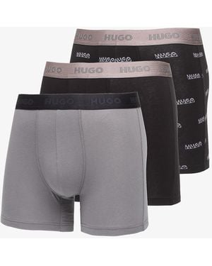 BOSS B-Boxer Briefs Gift 3-Pack - Grigio