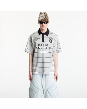 Palm Angels T-Shirt Palm Sport Stripes Polo - White