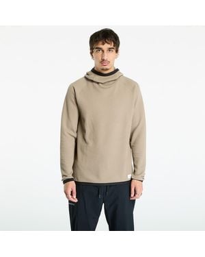 C.r.a.f.t Sweatshirt Grid Hood - Natur