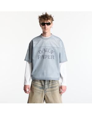 Daily Paper Maglietta Boxy Meh T-Hirt - Blu