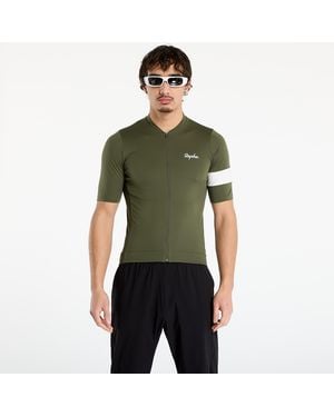 Rapha Jersey core jersey dark green/ white m - Vert