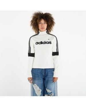 トップス adidas Originals Crop top adidas Originals Off Shoulder Long Sleeve Crop Top