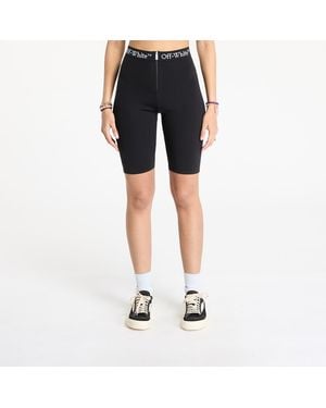 Off-White c/o Virgil Abloh Shorts Logoband Zipped Shorts - Blue