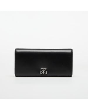 Calvin Klein Emblem Hw Long Bifold Wallet - Nero