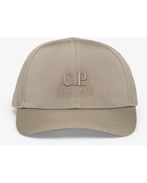 C.P. Company Chrome-R Logo Cap - Natural