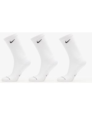 Nike Chaussettes everyday elevated crew socks 3-pack l - Blanc