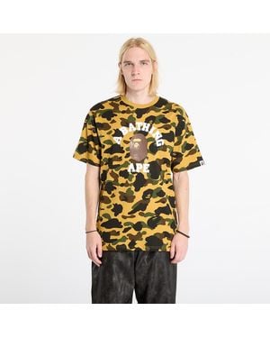 A Bathing Ape T-Shirt 1St Camo College Tee - Black