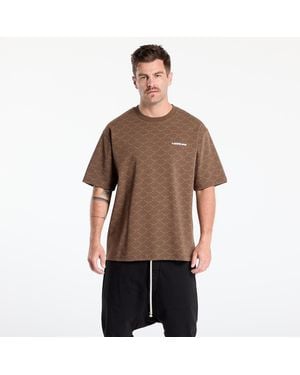 A Bathing Ape T-Shirt College Monogram Logo Relaxed Fit Tee - Brown