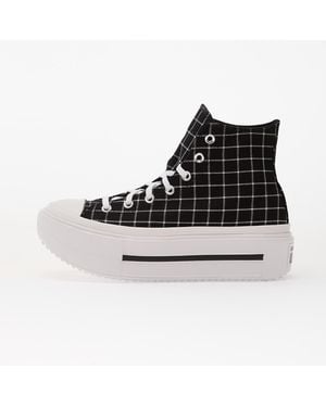 Converse Sneakers Chuck Taylor All Star Lift Double Stack Platform Plaid Hi/ Eur - Schwarz