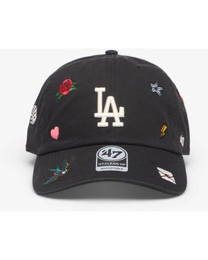 '47 Mlb Clean Up Multi Scatter Los Angeles Dodgers Cap - Black