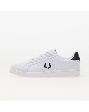 Fred Perry Sneakers b721 leather white/ navy eur 45 - Weiß