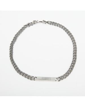 MM6 by Maison Martin Margiela Classic Chain Necklace - Metallizzato
