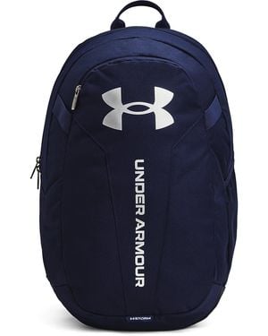 Under Armour Hustle Lite Backpack Midnight Midnight Metallic - Blue