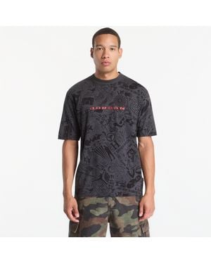 Nike T-Shirt Brooklyn T-Shirt/ University - Zwart