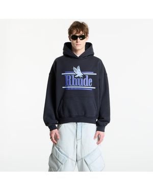 Rhude Sweatshirt Rossa Hoodie Vintage - Blue
