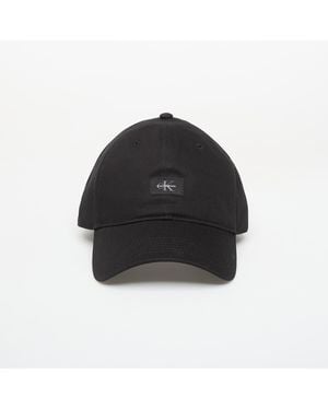 Calvin Klein Cap Monologo Woven Patch Bb Cap - Black