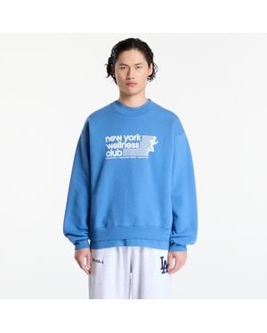 Sporty & Rich Sweatshirt Usa Wellness Club Crewneck - Blau