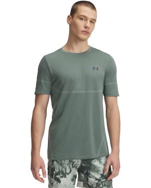 Under Armour S Ua Vanish Elite Seamless Short Sleeve T-shirt Silica Green M