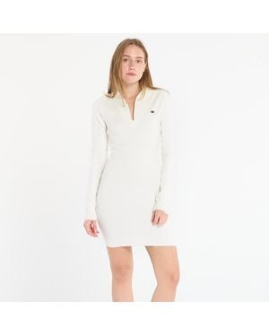 adidas Originals Adidas Long Sleeve Collared Dress - White