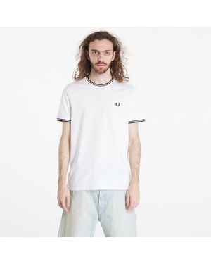 Fred Perry Maglietta Twin Tipped T-Shirt - Bianco