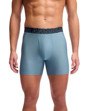 Under Armour Boxershorts M Perf Tech Mesh 6In 3-Pack - Blau