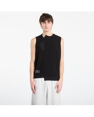 Y-3 Gilet Gfx Knitted Vest - Zwart