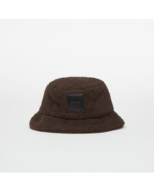 Calvin Klein Hut All-Over Sherpa W/ Patch Bucket - Braun