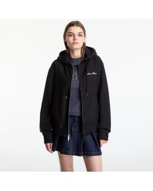 Calvin Klein Sweatshirt Ls Prm Tery Script Fz Hoodie - Zwart