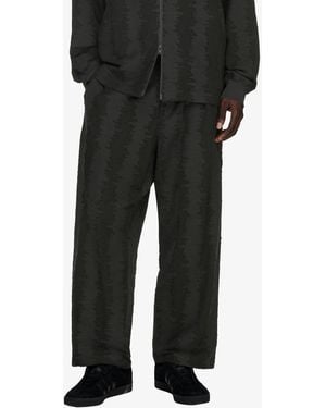 Y-3 Pants Deco Stitch Track Pants - Black
