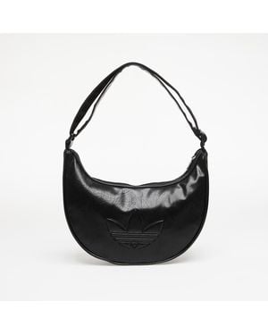 adidas Originals Tas Adidas Adicolor Half Crescent Bag Metallic Pu - Zwart