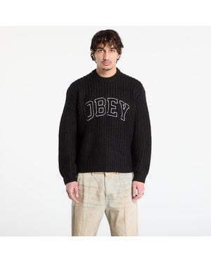 Obey Pullover Obey Collegiate Sweater - Schwarz