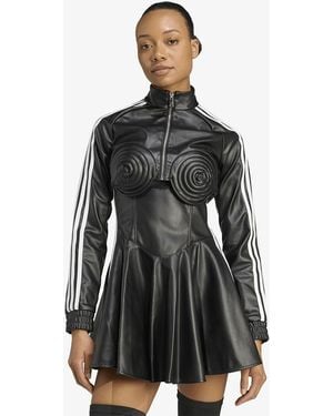 adidas Originals X Jeremy Scott Faux Leather Track Top - Black