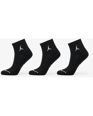 Nike Everyday ankle socks 3-pack black/ white s - Noir