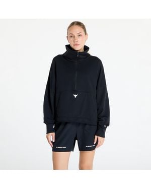 Under Armour Sweatshirt Project Rock Half Zip Pullover - Blauw