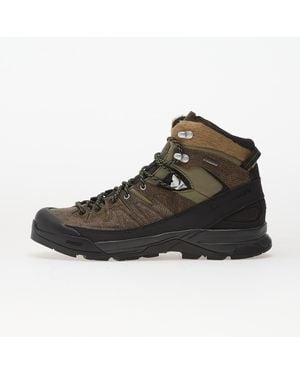 Salomon Sneakers X-Alp Mid Gtx Distressed Ltr Dark Earth/ Deep Lichen - Black