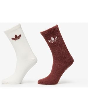 adidas Originals Adidas Fluffy Crew Sock 2-Pack Fox/ Off - Multicolor