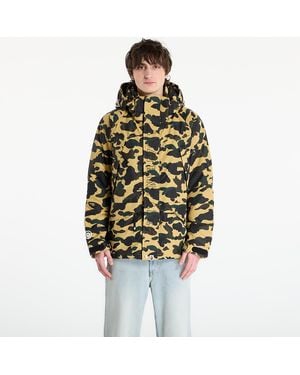 A Bathing Ape Jacket 1St Camo Shark Snowboard Jacket M - Yellow